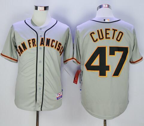 Johnny Cueto San Francisco Giants gray Road jersey