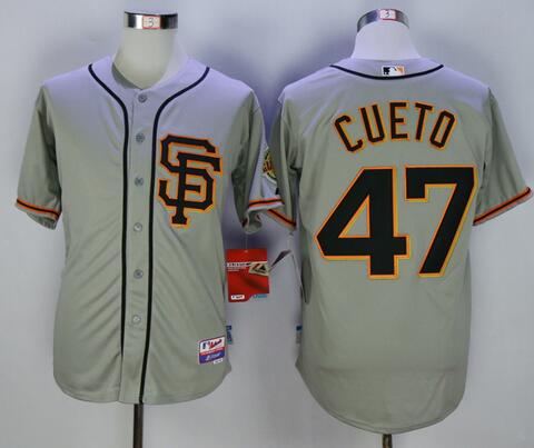 Johnny Cueto San Francisco Giants gray jersey