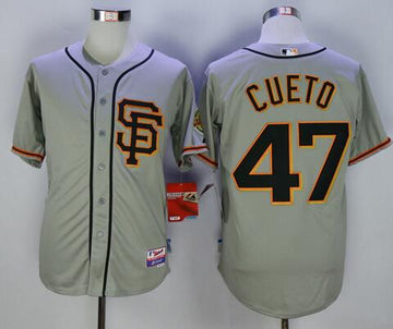 Johnny Cueto San Francisco Giants gray jersey