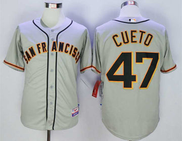 Johnny Cueto San Francisco Giants grey jersey