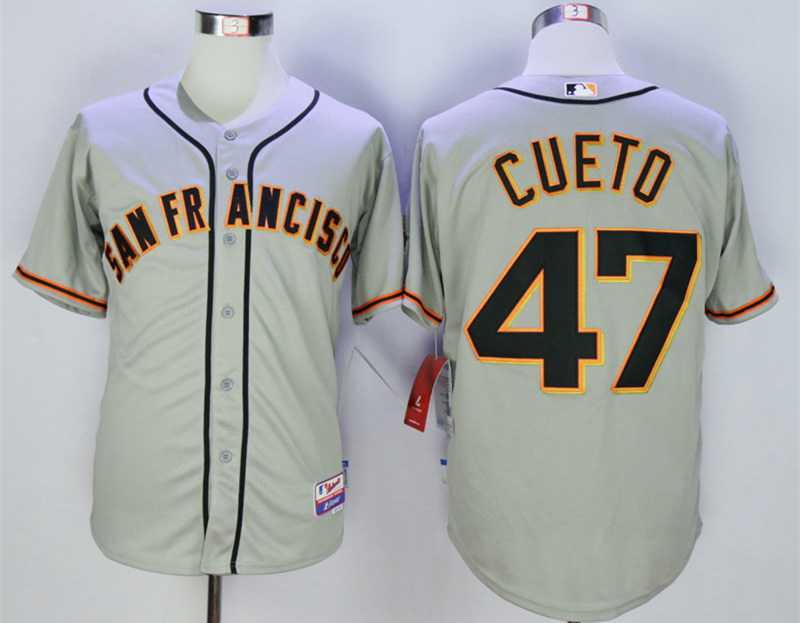 Johnny Cueto San Francisco Giants grey jersey