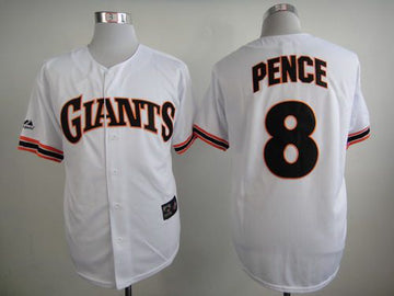 Hunter Pence San Francisco Giants white Throwback jersey