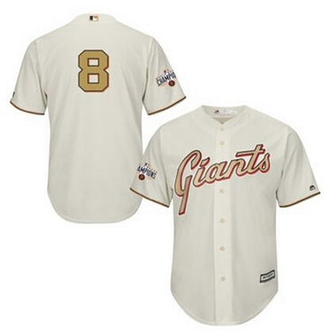 Hunter Pence San Francisco Giants cream jersey