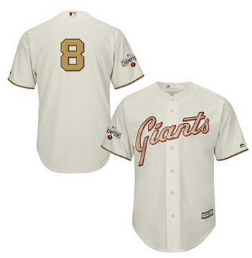 Hunter Pence San Francisco Giants cream jersey