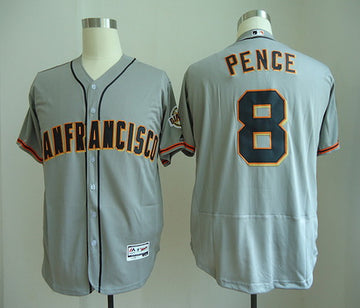 Hunter Pence San Francisco Giants gray Road jersey