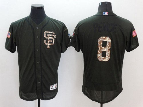 Hunter Pence San Francisco Giants green Salute To Service jersey