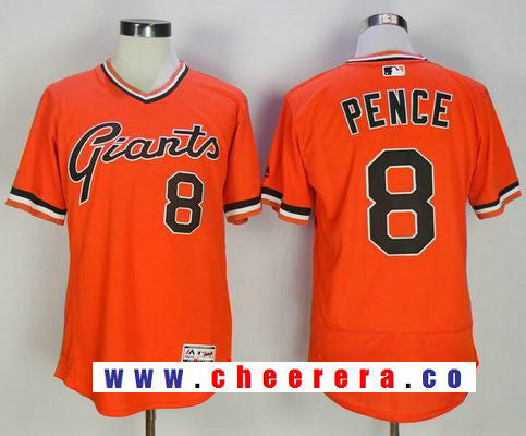 Hunter Pence San Francisco Giants orange jersey