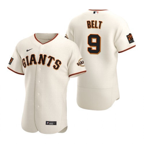 Brandon Belt San Francisco Giants cream jersey