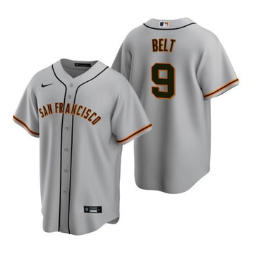 Brandon Belt San Francisco Giants grey jersey