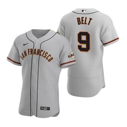 Brandon Belt San Francisco Giants gray Road jersey