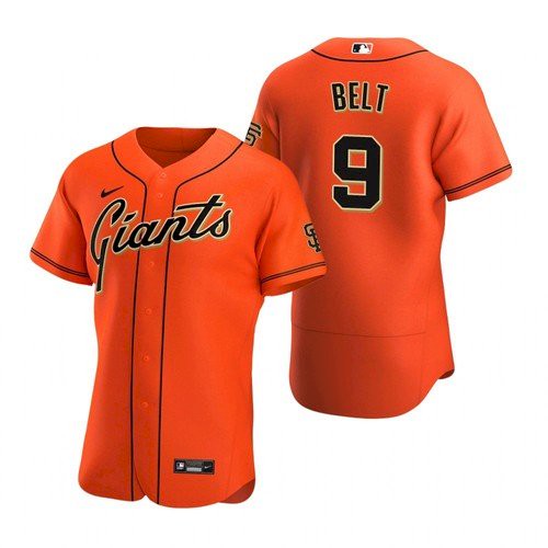 Brandon Belt San Francisco Giants orange Alternate jersey