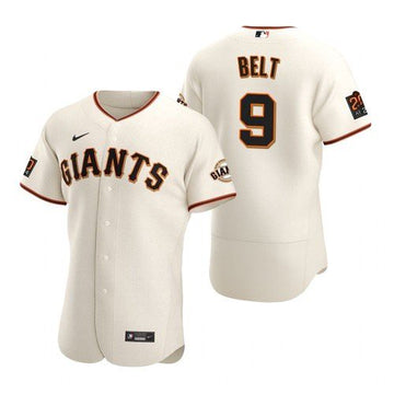 Brandon Belt San Francisco Giants cream jersey