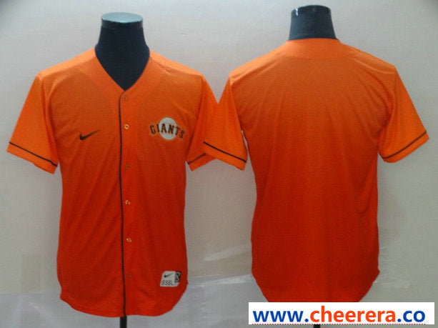 Custom San Francisco Giants orange Fashion jersey