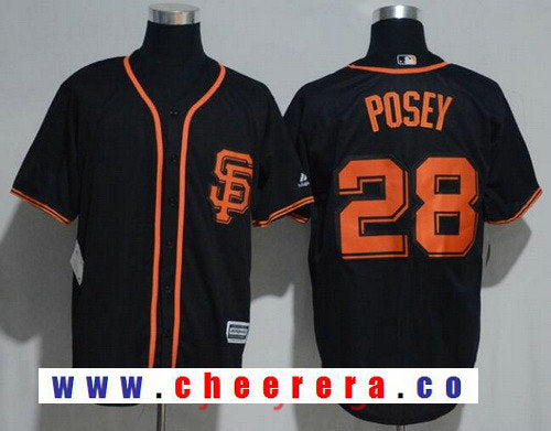 Buster Posey San Francisco Giants black Alternate jersey