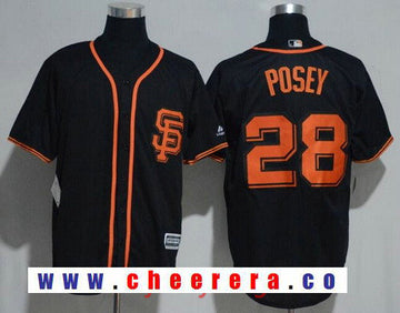 Buster Posey San Francisco Giants black Alternate jersey