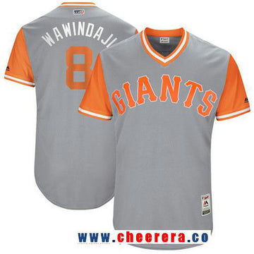 Hunter Pence San Francisco Giants gray jersey