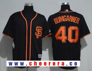 Madison Bumgarner San Francisco Giants black Alternate jersey