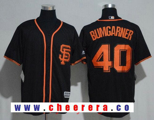 Madison Bumgarner San Francisco Giants black Alternate jersey