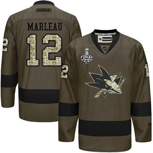 Patrick Marleau San Jose Sharks green Salute To Service jersey