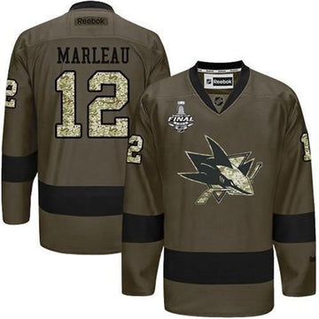 Patrick Marleau San Jose Sharks green Salute To Service jersey