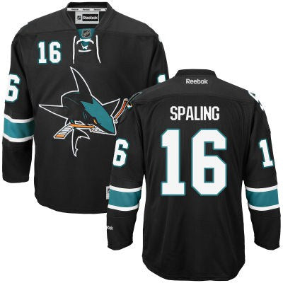 Nick Spaling San Jose Sharks black Third jersey