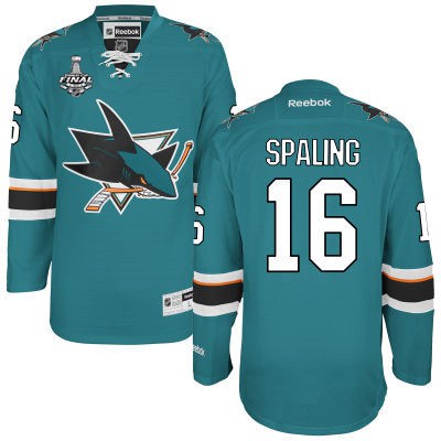 Nick Spaling San Jose Sharks teal Home jersey