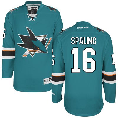 Nick Spaling San Jose Sharks teal Home jersey