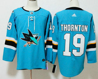 Joe Thornton San Jose Sharks teal jersey