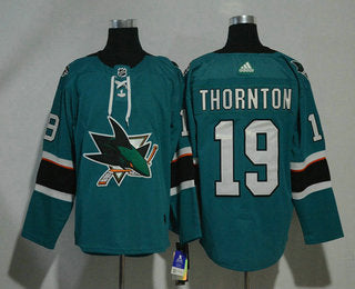 Joe Thornton San Jose Sharks teal jersey