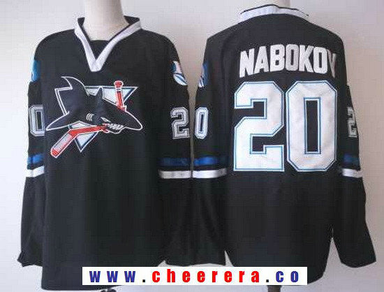 Evgeni Nabokov San Jose Sharks black Throwback jersey