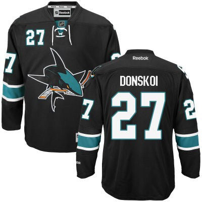 Joonas Donskoi San Jose Sharks black Third jersey