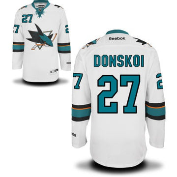 Joonas Donskoi San Jose Sharks white Away jersey
