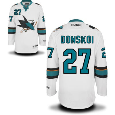 Joonas Donskoi San Jose Sharks white Away jersey