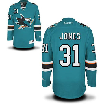 Martin Jones San Jose Sharks teal Home jersey