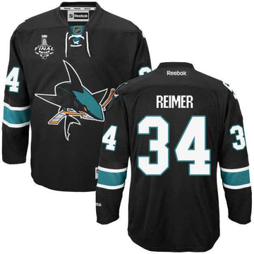 James Reimer San Jose Sharks black Third jersey