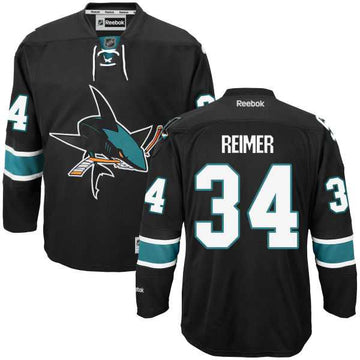 James Reimer San Jose Sharks black Third jersey