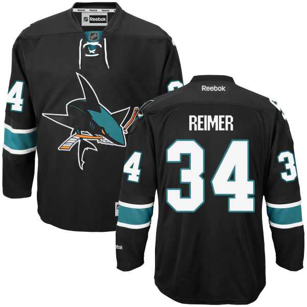 James Reimer San Jose Sharks black Third jersey