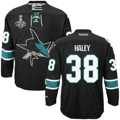 Micheal Haley San Jose Sharks black Third jersey