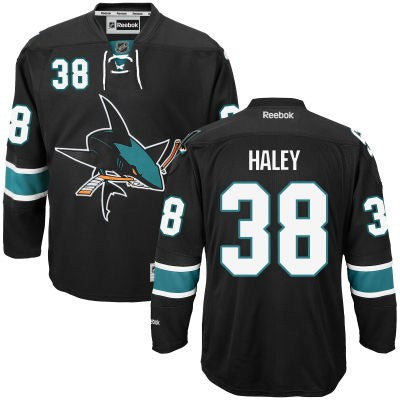 Micheal Haley San Jose Sharks black Third jersey