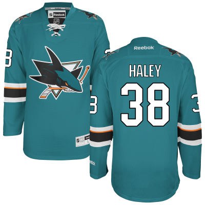 Micheal Haley San Jose Sharks teal Home jersey