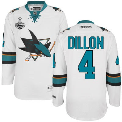 Brenden Dillon San Jose Sharks white Away jersey