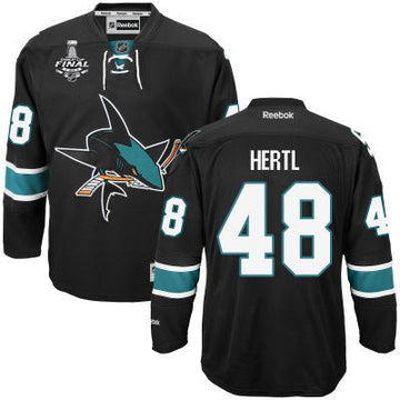 Tomas Hertl San Jose Sharks black Third jersey