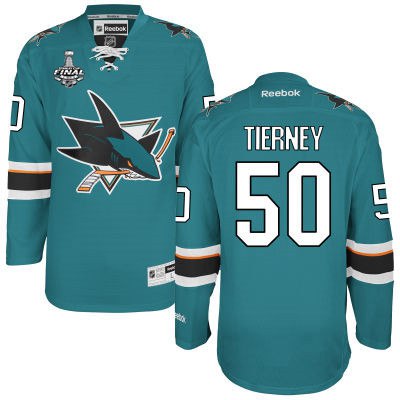 Chris Tierney San Jose Sharks teal Home jersey