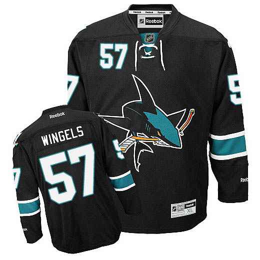 Tommy Wingels San Jose Sharks black Third jersey