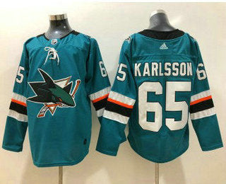 Erik Karlsson San Jose Sharks teal jersey