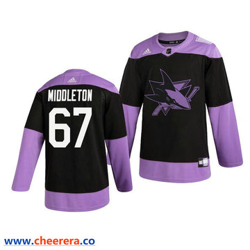 Jacob Middleton San Jose Sharks black jersey