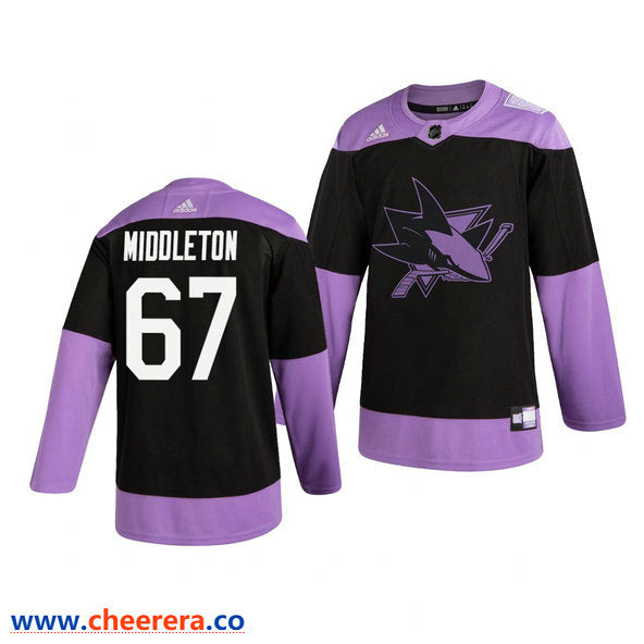 Jacob Middleton San Jose Sharks black jersey