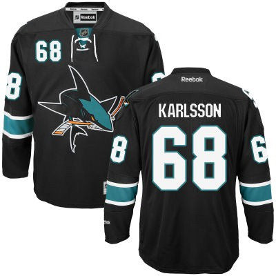 Melker Karlsson San Jose Sharks black Home jersey