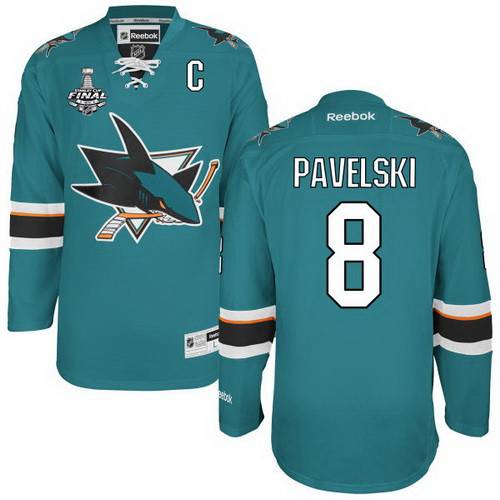 Joe Pavelski San Jose Sharks teal Home jersey