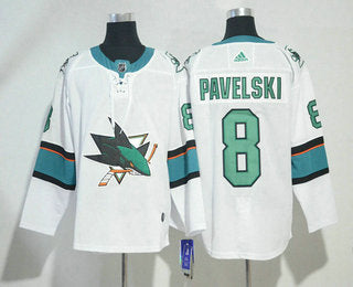 Joe Pavelski San Jose Sharks white jersey